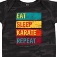thumbnail image 4 of Inktastic Eat Sleep Karate Repeat Boys or Girls Baby Bodysuit, 4 of 5
