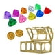 thumbnail image 2 of 13PCS Kids Gemstones Toys Set Crystal Diamonds Jewelry Kit With Golden Treasure Chest Unique Shaped Colorful Glass Gemstones Pool Diving Treasure Hunts, 2 of 6