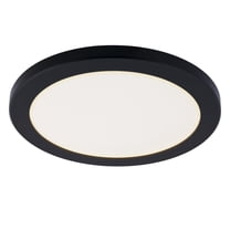Westinghouse Lighting 12 Inch 22 Watt Dimmable LED Indoor Flush Mount Fixture with Color Temperature Selection - 12 Inch Black