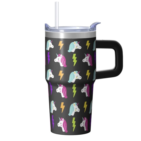 20OZ Unicorn Lover Cup with Handle Insulated Stainless Steel Tumbler Perfect Presents for Women Great for Birthday Christmas and Weekend Getaways