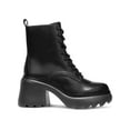 thumbnail image 2 of BAR III Womens Black 1-1/2" Platform Peliican Round Toe Block Heel Lace-Up Boots Shoes 6 M, 2 of 3