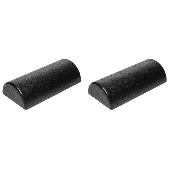 2X Semicircular Yoga Cylinder Fitness Equipment Foam Roller Black Brick