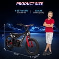 thumbnail image 3 of Huloretions Electric Dirt Bike For Kids,Electric Motorcycle Electric Balance Bike,24V 250W Electric Dirt Bike For Kids,3 Speed Settings,Up to 15.53 MPH,16IN Off-Road Tires Electric Motorcycle For Boys, 3 of 7