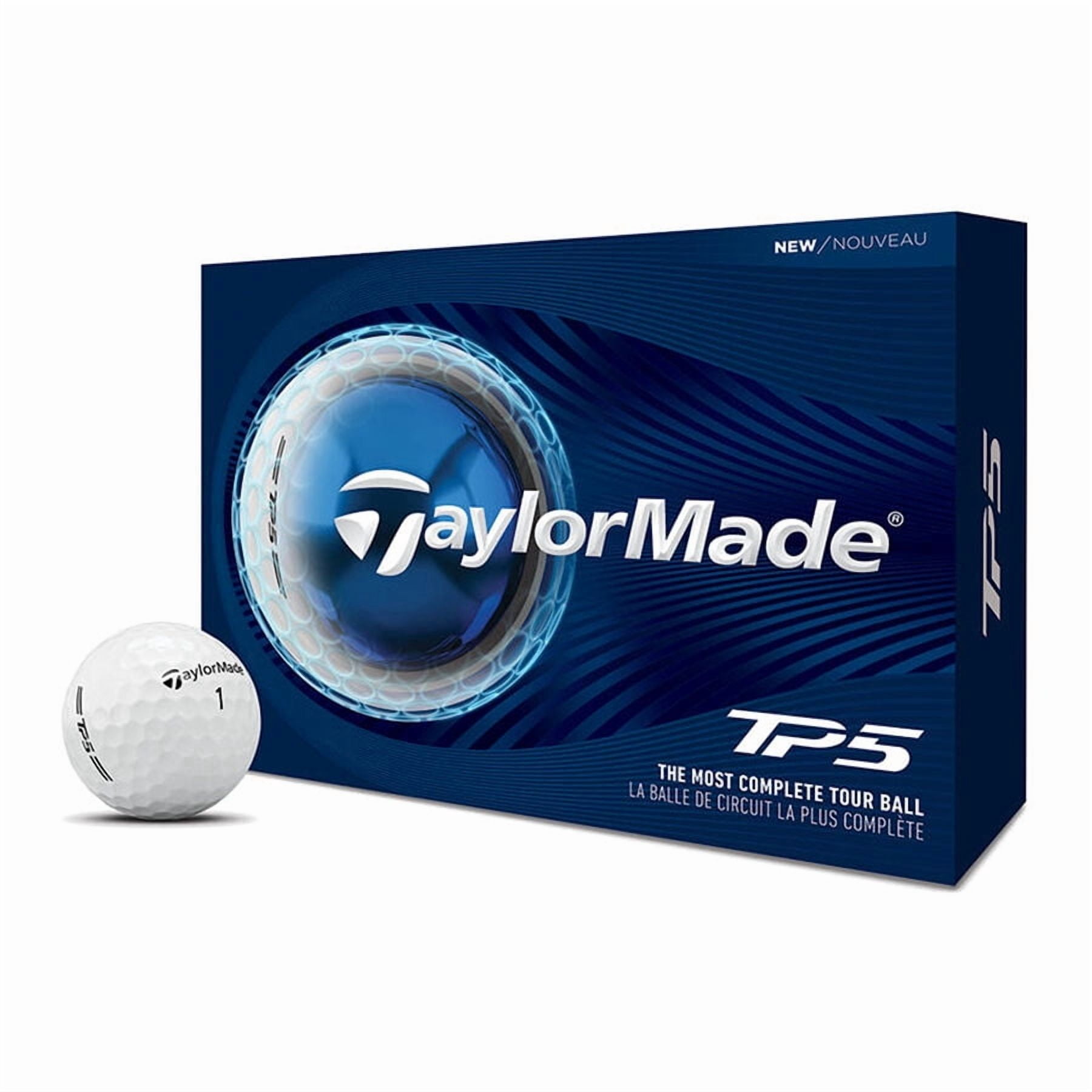 (4 pack) TaylorMade 2026 TP5 Golf Balls 12pk, White