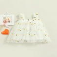 thumbnail image 2 of EIMELI Enfant en Bas Âge Filles Princesse Robe Sans Manches Sling Robe d'Été Casual Mesh Tulle Robe Moelleuse, 2 of 7