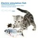 thumbnail image 1 of Juguete interactivo de peluche para gatos, juguetes eléctricos para peces con movimiento flotante (carpa herbívora), 1 of 4