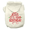 thumbnail image 5 of Christmas Pet Dog  Cat Hoodie Screen Printed, "Go Jesus, It's Your Birthday", 5 of 10
