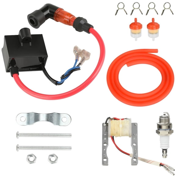 Motorized Bike CDI Ignition Coil Magneto Coil Set for 2 Stroke Engine 80cc 100cc 49cc 50cc PK80 BT80 YD100 Gas Motor Motorized Bike Parts