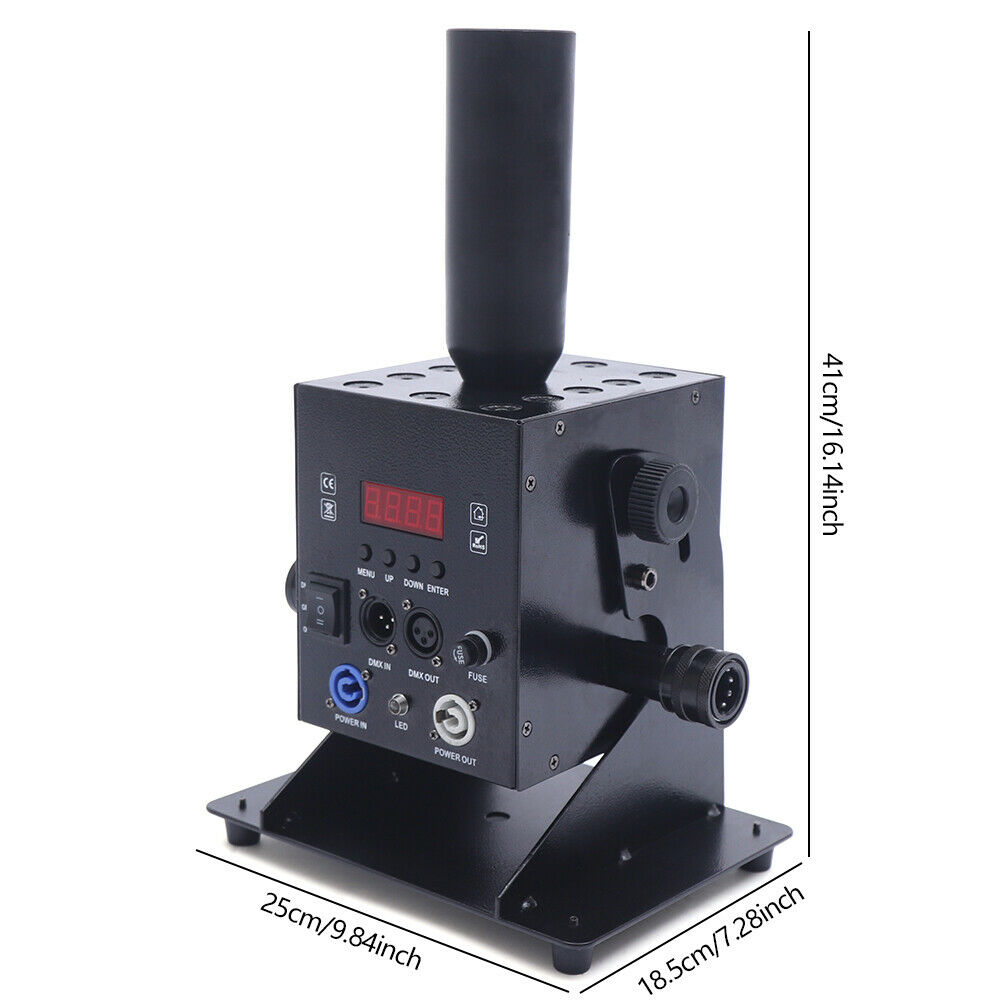 Durable CO2 Cannon JET Machine, DMX CO2 JET, Single Tube, Multiple Colors, LED Disco Carbon Dioxide Ejector Suitable for Nightclubs, Bars, Concerts, Stage Performances