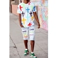 thumbnail image 4 of Victorious Men's Painted Crosses Graphc T-Shirt TS7470 White Medium, 4 of 5