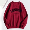 thumbnail image 4 of Women Blouses Striped Cardigan Crop Sweaters Women Came Hoodie Hoodie Cool Design Petites Tops Lady Sweat Shirt Lingerie Leg Warmers Sweaters with Side Slits plus Size Christmas Tunic Long Red 2XL, 4 of 5