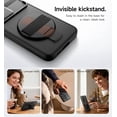 thumbnail image 4 of Suritch Phone Case for Samsung Galaxy S25 FE with 360° Rotatable Hand Strap Grip, Invisible Kickstand and Slide Camera Cover, Rugged Shockproof Protective Cover, Black, 4 of 7
