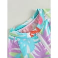 thumbnail image 4 of Inevnen Baby/Toddler Girls Rash Guard Swimsuit Long Sleeve One Piece Swimwear UPF 50+ Sun Protection, 4 of 8