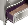 thumbnail image 5 of New Classic Furniture Reflections Wood 5-Drawer Chest in Silver, 5 of 9
