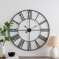 thumbnail image 2 of Aspire Home Accents 36 Quartz Battery Modern Indoor Wall Clock, Open Pass Through Design, 2 of 5
