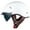 Gloss White, variant on VCOROS Motorcycle Half Helmet Sun Visor Quick Release Buckle DOT Approved for Men Women(Matte Black,L)