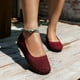 thumbnail image 2 of Amzcrzy Zapatos de mujer,Zapatos de mujer,Zapatillas de mujer, Zapatos planos de punta redonda de color liso para mujer, cómodos, transpirables y suaves, informales. Sandalias Mujer Zapatillas De Cas, 2 of 6
