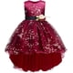 thumbnail image 3 of Vestido de princesa para niña, para boda, fiesta de cumpleaños, con cola, talla 3-14 años, 3 of 5