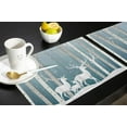 thumbnail image 5 of Winter Placemat For Dinning Table,Christmas Placemat Set Of 6-Cotton Linen Waterproof Cloth Table Mat-Forest Reindeer Place Mat,Machine Washable Easy Clean Fabric,Rustic Farmhouse Holiday Dinner Decor, 5 of 6