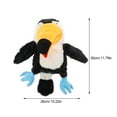 thumbnail image 2 of Miangastore Hand Puppet Plush Bird Puppet Cartoon Bird Pretend Play Storytelling Interactive Toy, 2 of 8