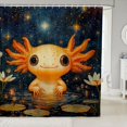 thumbnail image 1 of Erosebridal Girly Axolotl Shower Curtain 72x84 for Kids,, 1 of 5