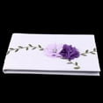 thumbnail image 3 of Libro de de Encaje Flores Púrpuras Libro de Firmas Decoración para Fiestas, 3 of 9
