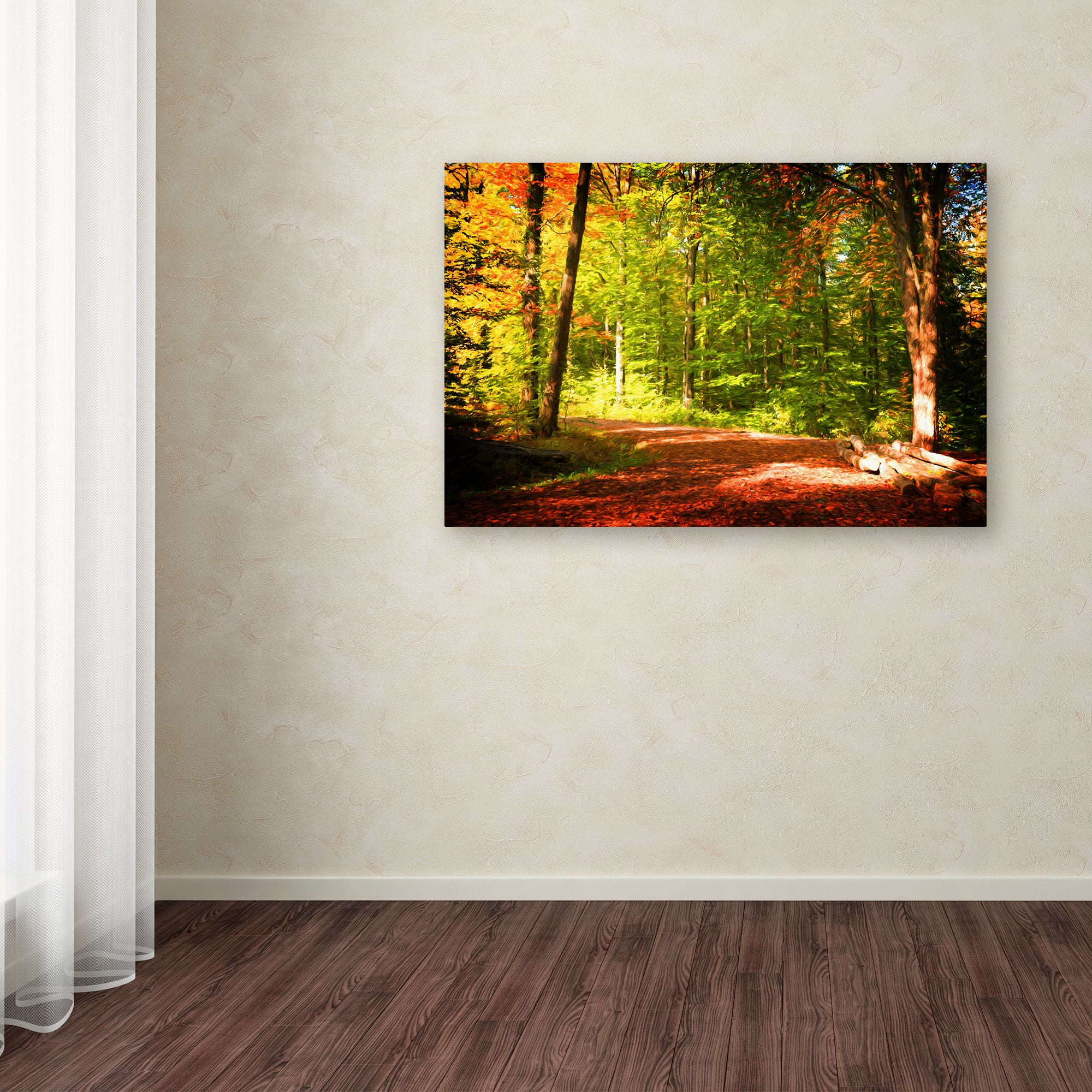 Trademark Fine Art "Breaking The Fall Silence" Canvas Art by Philippe Sainte-Laudy