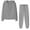 Gray, variant on HOMADLES Women's Activewear 2 piece Sweatsuits for Women Athletic Jacket with Hoodie and Jogger Baggy Sweatpant, Workout Sets Pink L