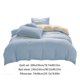thumbnail image 3 of Juegos de colcha y cubrecama para todas las estaciones: juego de cama de 4 piezas, sábanas lavables de color liso, funda nórdica y fundas de almohada, sábanas de algodón lavado., 3 of 9