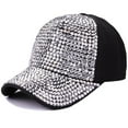 thumbnail image 2 of Women's Cap Fashion Silver Baseball Caps Washed Trucker Hat, 2 of 4