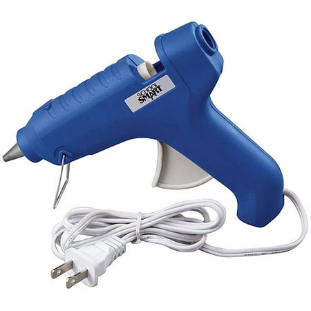School Smart Full Size Standard High Temperature Blue Glue Gun, 0.4375" Glue Sticks