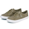 thumbnail image 3 of JENN ARDOR Womens Sneakers Fashion Canvas Shoes Lace up Flats Low Top Walking Shoes, 3 of 11