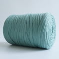 thumbnail image 1 of Zhuge 250 g 8,1 oz Hilos de colores sólidos de lujo para hacer tú mismo bolsos, carteras, alfombras, cojines, tela de algodón, hilo para tejer a ganchillo, verde grisáceo, 1 of 5