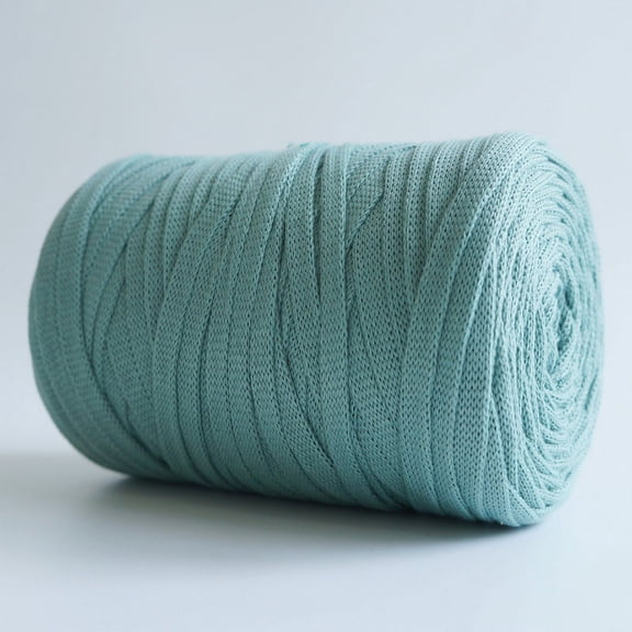 Nvzi 250g 8.1oz Soild Color Fancy Yarns DIY Bag Handbag Carpet Cushion Cotton Cloth T-Shirt Yarn Knitting Crochet Yarn Pet Cave Basket Crochet Bag Fabric Yarn, Grayish green