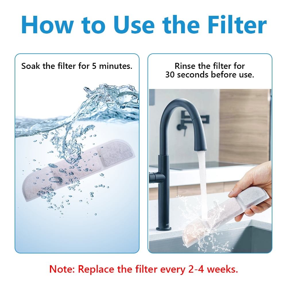 18 Packs Replacement Filters Compatible with DownyPaws Cat Water Fountain DPWFP6 DPWFP6SS DPWFP6FSS, Includes Pre-Filter Sponge, 5-Level Filtration for Healthy Water