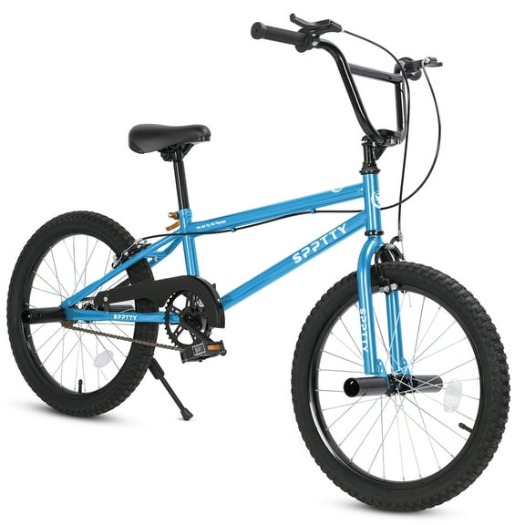 20" Freestyle BMX Bike with 4 Pegs,Kids Bicycle for Teen Beginner, Age 7-14 Years,Blue