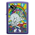 thumbnail image 4 of Zippo White Rabbit Design Purple Matte Pocket Lighter, 4 of 6