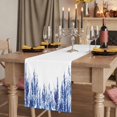 thumbnail image 2 of Table Runners 120 Inches Long Dress Scarves, Navy Blue Farmhouse Coffee/Dining/Kitchen Table Runner for Living Room, Summer Botanical Leaves Watercolor 13x120 Inch, 2 of 9