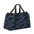 thumbnail image 2 of Fotbe Blue Sports Car Bolsa de Viaje con Estampado, Bolsa de Fin de Semana para Mujer con Compartimento para Zapatos, Bolsa de Gimnasio con Bolsillo Húmedo, 2 of 7