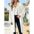 thumbnail image 2 of Women's Open Front Long Cardigan Chunky Knit Jacket Oversized Coatigan Coat, 2 of 6