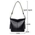 thumbnail image 5 of Soft Leather Shoulder Bags for Women Luxury Designer Handbag Women Purse Trend Rectangular Crossbody Bag Totes Bucket Bag, 5 of 6