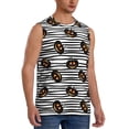 thumbnail image 2 of Fotbe Haloween Pumpkins Men's Camiseta sin Mangas Estampada para Hombres, Playera Casual para Gimnasio, Entrenamiento, Playa-3X-Large, 2 of 7