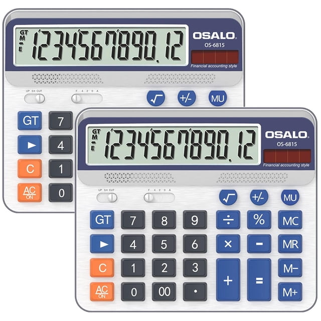 Pendancy Calculadora de Escritorio Pantalla LCD Extra Grande de 5 Pulgadas Calculadora de Contabilid