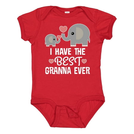 

Inktastic Best Granna Ever Grandchild Gift Baby Boy or Baby Girl Bodysuit