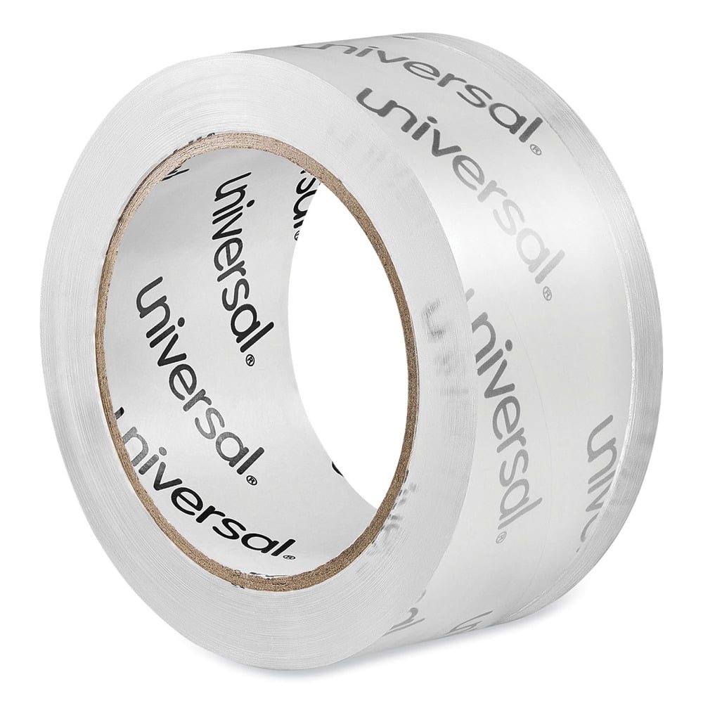 Universal UNV33100 Heavy-Duty Acrylic 1.88 in. x 54.6 yds. 3 in. Core Box-Sealing Tape - Clear (6/Pack)