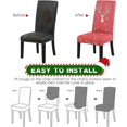 thumbnail image 3 of SM (Set of 6) Stretch Dining Chair Covers - Elastic, Removable, Washable Chair Protectors, 3 of 5