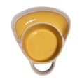thumbnail image 2 of Soup and Sandwich Bowl, Soup Bowls with Bread Holder, Ceramic Divided Plate with Handle, Muticolor Chip and Dip Plate, Soups and Bread Bowl Combo for Breakfast Cookies Bread Salad Fruits, 2 of 8