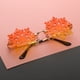 thumbnail image 2 of Gafas de sol con copos de nieve personalizados, gafas de sol para mujer sin marco, divertidas gafas de fotografía con marea de baile para mujer, 2 of 6