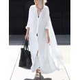 thumbnail image 2 of Xishao Mujer Cárdigan de Playa Blusa Larga de Verano Cubrir Bikini Camisola y Pareos Blanco Blanco Xishao ropa, 2 of 2
