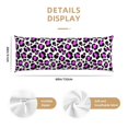 thumbnail image 2 of Body Pillow Cover - Soft Body Pillow Pillowcase, leopard print pink cute stylish Breathable Long Body Pillow Case Cover with Invisible Zipper 20x60in, 2 of 5